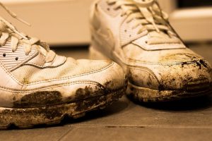 How to Improve Indoor Air Quality - dirty shoes